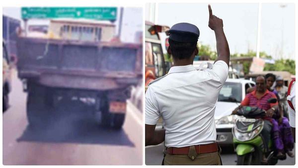 கோயம்பேடு மேம்பாலத்துல என்னப்பா அது.. ஒரே ஒரு ஆக்சன் தான்.. அப்ளாஸ் அள்ளிய சென்னை போலீஸ்