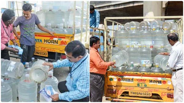 சென்னையில் தரமில்லா தண்ணீர் கேன்கள்.. ஆய்வுக்கு சென்ற போது ஷாக்.. ஆக்‌ஷனில் இறங்கிய அதிகாரிகள்