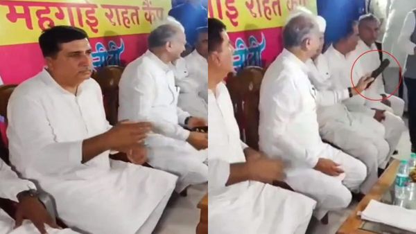 எலெக்‌ஷன் நேரத்துல எம்புட்டு கோபம்! கலெக்டரை நோக்கி கடுப்பில் மைக்கை வீசிய ராஜஸ்தான் சிஎம் கெலாட்!