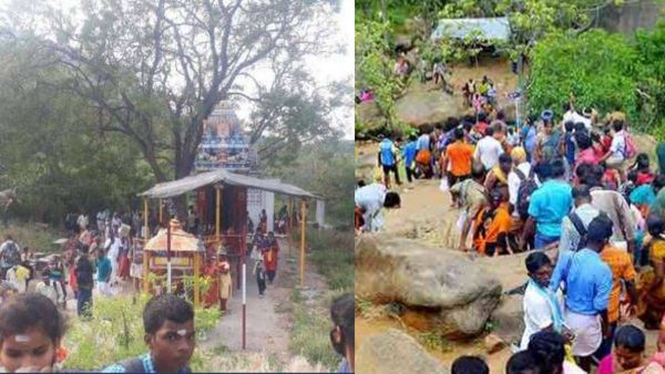 வைகாசி பௌர்ணமி..சுந்தரமகாலிங்கத்தை தரிசிக்க சதுரகிரியில் குவிந்த பக்தர்கள்..வனத்துறை கட்டுப்பாடு