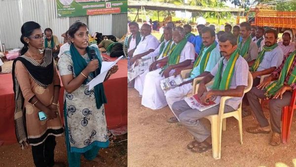 ஈரோடு கீழ்பவானியில் கான்கிரீட் வாய்க்காலுக்கு எதிர்ப்பு.. 6-வது நாளாக விவசாயிகள் உண்ணாவிரத போராட்டம்