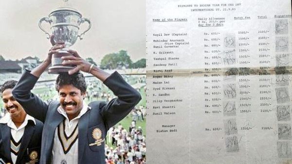 என்னங்க.. இவ்வளவு கம்மியா இருக்கு? 1983ல் உலககோப்பை வென்ற இந்திய வீரர்களின் சம்பளம் என்ன தெரியுமா?