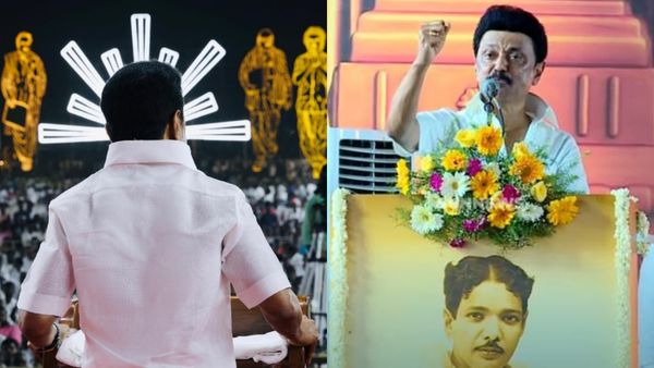 காரில் வரும்போதே ஒரு போன் கால்.. பொதுக்கூட்ட மேடையில் உடைத்துப் பேசிய ஸ்டாலின்! ஒரே குறி பாஜக தான்!