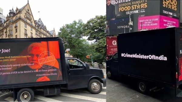 “கிரைம் மினிஸ்டர் ஆஃப் இந்தியா”.. அமெரிக்காவில் மோடியை விமர்சித்து டிஜிட்டல் டிரக்! பெரும் சர்ச்சை
