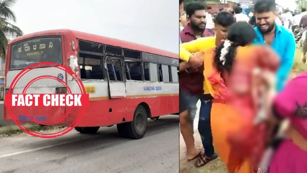 கர்நாடகாவில் இலவச பஸ்சில் முந்தியடித்து ஏற முயன்றபோது.. பெண்ணின் கையே கட் ஆனதா? உண்மை என்ன?