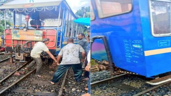 ஊட்டி மலை ரயில் தடம்புரண்டு விபத்து.. அதிர்ந்த பயணிகள்.. ரயில் சேவை ரத்து!