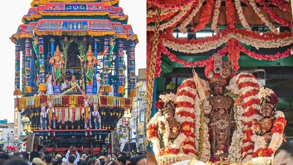 காஞ்சி வரதராஜ பெருமாள் கோவில் பிரம்மோற்சவம்..தேரோட்டம் கோலாகலம்..எதிரொலித்த அத்தி வரதா முழக்கம் 
