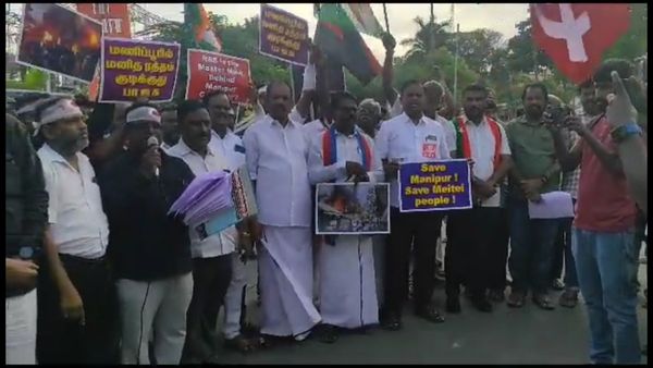 மணிப்பூர்: மத்திய பாஜக அரசை கண்டித்து 'ரத்தம் தெறித்த’ கோவை காயக்கட்டு நூதன ஆர்ப்பாட்டம்!