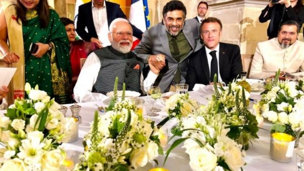 ஆஹா! பிரதமர் மோடியை புகழ்ந்த நடிகர் மாதவன்! பிரான்ஸ் அதிபரையும் விடலையே! டின்னரில் சுவாரசியம்.. செம