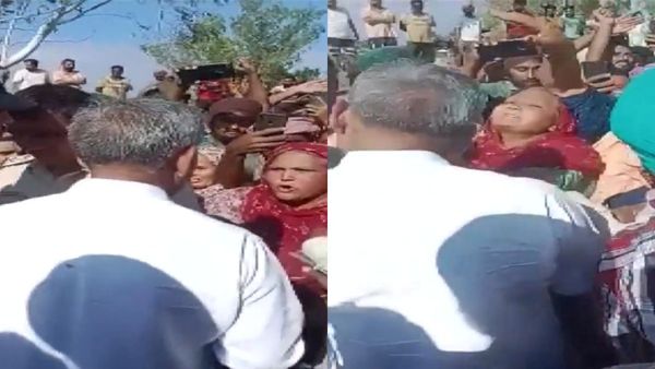 இத்தனை நாளா எங்கே போனீங்க! பாஜக கூட்டணி எம்எல்ஏவின் கன்னத்தில் ஓங்கியறைந்து கேட்ட பெண்! பரபர ஹரியானா