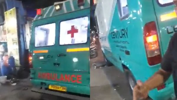 வொய்ங்.. வொய்ங்.. சைரனுடன் ஆம்புலன்ஸ் ஓட்டிய டிரைவர்.. கடைசியில் டீக்கடையில் பஜ்ஜி சாப்பிட்ட அவலம்