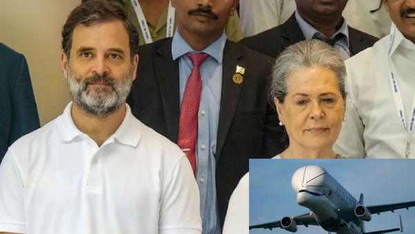 சோனியா, ராகுல் காந்தி பயணம் செய்த விமானம் போபாலில் அவசரமாக தரையிறக்கம்.. என்னாச்சு?