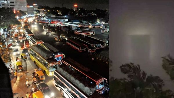 சொர்க்கத்தின் வாசல் பார்த்தீங்களா.. வானத்தில் தெரிந்தது.. அதென்ன வெளிச்சம்? மலைத்த பெங்களூர்வாசிகள்