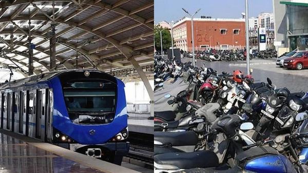 மெட்ரோ பார்க்கிங்கில்.. பைக் பார்க் பண்ண போனவர்களுக்கு ஷாக்.. அட என்னங்க இது?