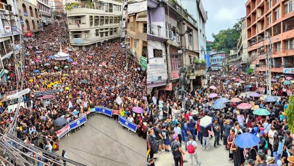 மணிப்பூர் 'தொப்புள்கொடி' உறவு ’குக்கி’களுக்காக கிளர்ந்தெழுந்த மிசோரம்- அணி அணியாக திரண்டு போராட்டம்!