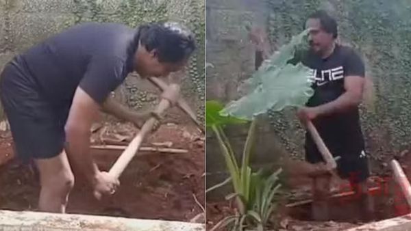 பிரபலம் யார்னு தெரியுதா.. கையில் மண்வெட்டி வேற.. தோட்டத்தில் குழியை வெட்டி அதுல.. வாவ் கன்னியாகுமரி