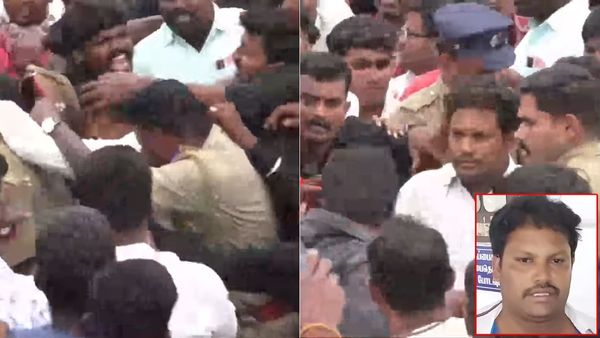 ஒற்றையாக மாட்டிய திமுக நிர்வாகி.. ஒன்னு கூடி அடித்த 100 நாம் தமிழர் கட்சியினர்! போலீசுக்கும் பளார்