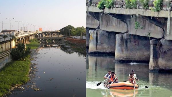 சென்னை கூவம் ஆற்றில் பாலத்தில் ஏறி குதித்த இளைஞர்.. பதறிப்போன சிந்தாதிரிப்பேட்டை