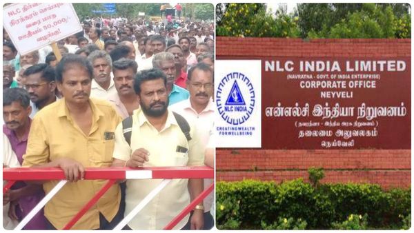 என்எல்சி அலுவலகத்தை முற்றுகையிட்டு ஒப்பந்த தொழிலாளர்கள் குடும்பத்துடன் போராட்டம்.. கடலூரில் பரபரப்பு