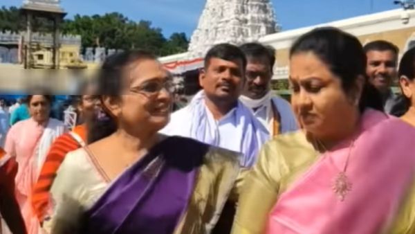 Don't touch.. திருப்பதியில் ரசிகையின் செயலால் கடுப்பான ராதிகா.. அடுத்த நயன்தாரா இவங்களா?