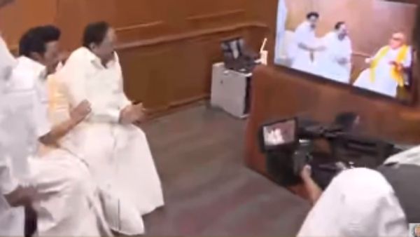 இதான் ஹைலைடே! கருணாநிதியே உயிரோடு வந்தமாதிரி.. பேசி நெகிழ்ந்த ஸ்டாலின் -மதுரை கலைஞர் நூலகத்தில் வாவ்