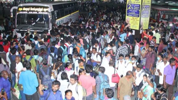 வீக் எண்ட் + முகூர்த்த நாள்! சொந்த ஊர்களுக்கு பறந்த மக்கள் - பேருந்து நிலையங்களில் இரவு செம கூட்டம்