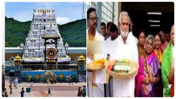 திருப்பதி ஏழுமலையான் கையில் கஜானா சாவி.. கணக்கு ஒப்படைப்பு.. ஸ்ரீரங்கம் பட்டு சமர்பித்த சேகர் பாபு