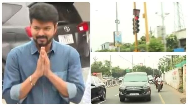 விஜய் சென்ற கார் இன்று சிக்னலை மதிக்காமல் போனதா? திடீரென வெளியான வீடியோவால் பரபரப்பு