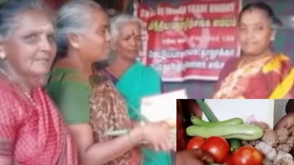 இது வேற லெவல்! காய்கறிகளுடன் கல்யாண பத்திரிகை! மகிழ்ச்சியில் சொந்தங்கள்! கோவையே அசரடித்த தம்பதி