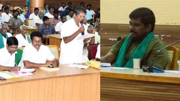 விவசாயிகள் அணிவித்த பச்சைத்துண்டு! கூட்டம் முடியும் வரை தோளிலிருந்து எடுக்காத திருச்சி கலெக்டர்!