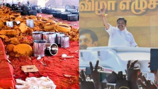 சாப்பாடு வீணா போச்சு சரி.. “வேற” கம்ப்ளெயிண்ட் வந்துச்சா? எங்க மாநாடு வெற்றி.. அதிமுக நிர்வாகி பரபர!