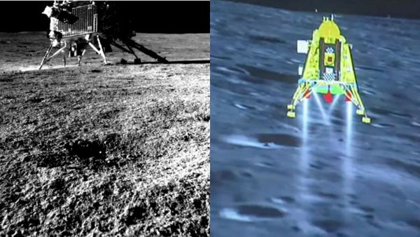 சந்திரயான் 3.. பிரக்யான் வெளியிட்ட விக்ரம் லேண்டரின் போட்டோவை.. கவனிச்சீங்களா? கீழே இருப்பது என்ன?