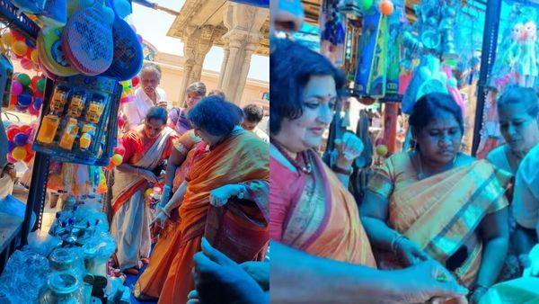 ஸ்ரீரங்கத்தில் லதா ரஜினிகாந்த்.. சூப்பர்ஸ்டார் ரஜினியின் மனைவின்னாலும் 4 பேரன்களுக்கு பாட்டியாச்சே!