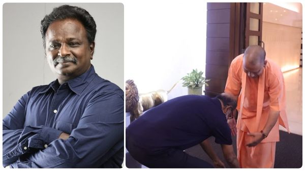 “காலில் விழுந்த காலா”..ப்ளூ சட்டை மாறனுக்கு கன்டென்ட் தந்த ரஜினி -யோகி காலில் விழுந்தது பற்றி ட்வீட்