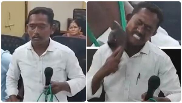 ஷாக் வீடியோ.. தேர்தல் வாக்குறுதியை நிறைவேற்ற முடியாததால்.. செருப்பால் அடித்துக்கொண்ட கவுன்சிலர்!