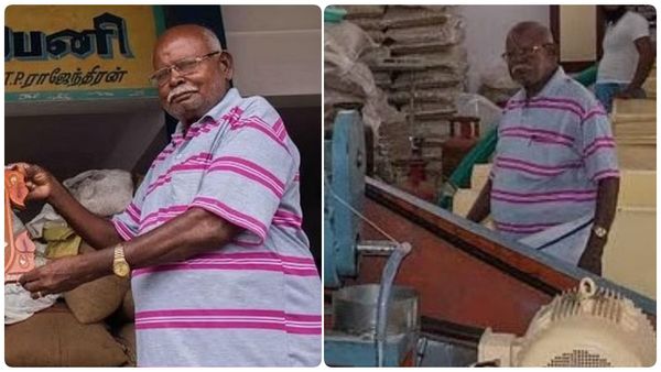 86 வயசிலும் உழைப்பு.. ஏழைங்க படிக்கனும்.. அரசு பள்ளிக்கு ரூ.1.81 கோடி அள்ளி தந்த அப்பள வியாபாரி