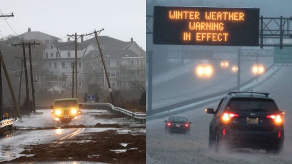 அமெரிக்காவை அசைத்து போட்ட புயல்.. இருளில் தவிக்கும் 10 லட்சம் மக்கள்! விமான போக்குவரத்து பாதிப்பு