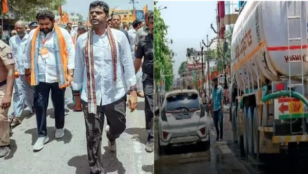 அண்ணாமலை காலை குளிர்விக்க தினமும் 80,000 லிட்டர் தண்ணீர் கொட்டி ஊற்றப்படுது! கொந்தளிக்கும் காயத்ரி