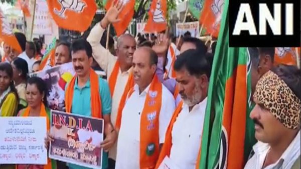 தமிழ்நாட்டுக்கு காவிரி நீர் திறப்பதை நிறுத்த போறீங்களா இல்லையா? மண்டியாவுக்கே போன பாஜக.. போராட்டம்!