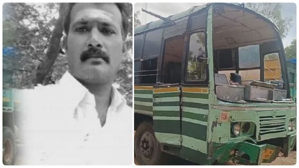 மதுரை டூ தேனி.. தாறுமாறாக ஓடிய அரசு பேருந்து.. வெளியில் குதித்த டிரைவர்.. நடந்த பயங்கரம்