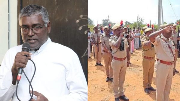 சல்யூட்! அரசு மரியாதையுடன் நடக்கும் தலைமை ஆசிரியர் அருட்தந்தை பிரான்சிஸ் சேவியர் உடல் அடக்கம்!