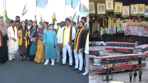 காவிரி: தமிழ்நாட்டுக்கு எதிராக கர்நாடகா பந்த்- 144 தடையை மீறி போராட்டம்- இயல்பு வாழ்க்கை முடக்கம்!