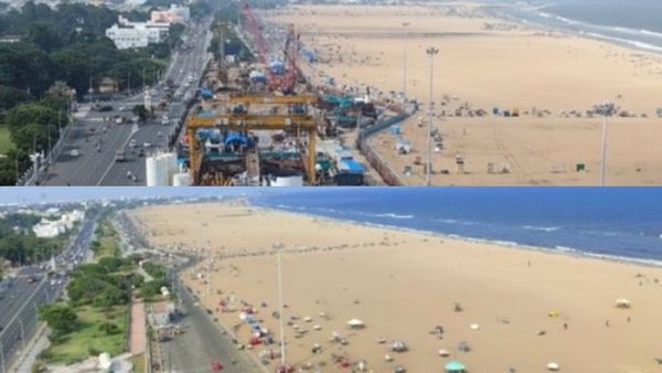 இந்திய கடற்கரைகளிலேயே முதல் முறை.. இப்படி இருந்த சென்னை மெரினா.. மெட்ரோவால் இப்படி ஆகிடுச்சு
