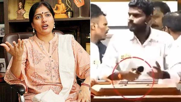 வலது விரலில் காயம் ஏற்பட்டால், இடது விரலில் பேண்டேஜ்.. டைமிங்கில் அண்ணாமலையை கலாய்த்த காயத்ரி