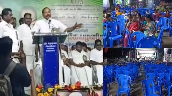 5 நிமிடம் தான்! கெஞ்சினாலும் கேட்காத பெண்கள்! அதிமுக மாஜி தங்கமணிக்கு திருவள்ளுரில் ஷாக்- என்னாச்சி?