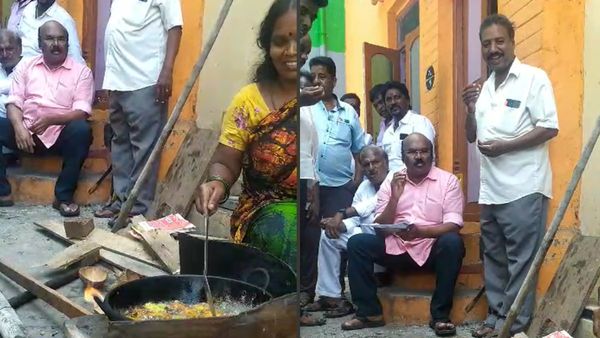 ரோஸ் சட்டை, ப்ளூ பேண்டில் வடை கடையில் மாஜி.. வடிவேல் ஸ்டைலில் இது நல்லெண்ணெய்யானு கேட்ட ஜெயக்குமார்