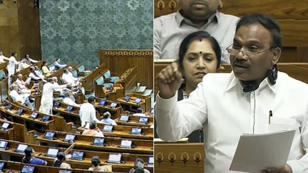 என்ன சமஸ்கிருதமா? தமிழ் இலக்கியம் தெரியுமா? ராஜ்நாத் சிங்கிற்கு பாடமெடுத்த ஆ ராசா! தெறித்த லோக்சபா