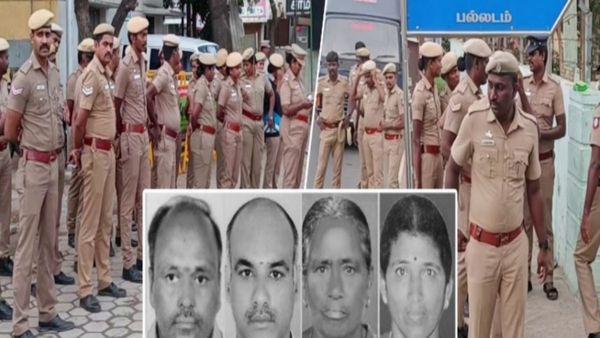 பதறிய பல்லடம்! ஒரு குடும்பத்தையே கொன்றுவிட்டு.. போலீசை தள்ளிவிட்டு ஓட பார்த்த குற்றவாளி! கால் போச்சு