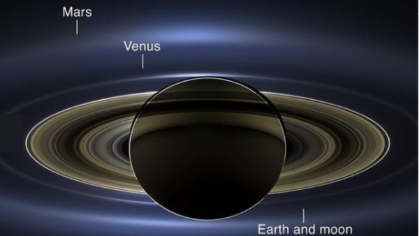 ‛வாவ்’.. சனி கிரகத்தை படம் பிடித்த காசினி விண்கலம்! பக்கத்திலேயே பூமி, நிலா! எப்படி இருக்கு பாருங்க!