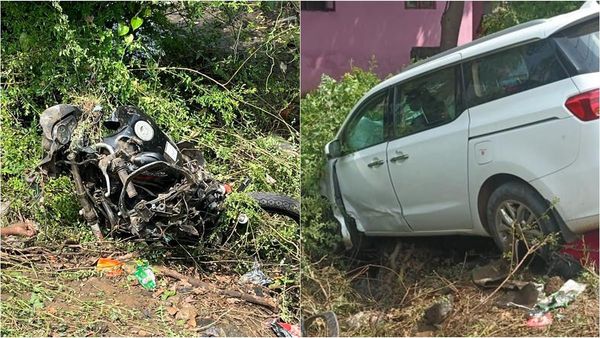 அசுர வேகத்தில் வந்த ஆந்திர கார்.. சென்னை கிழக்கு கடற்கரை சாலையில் கணவன், மனைவி, குழந்தை மரணம்